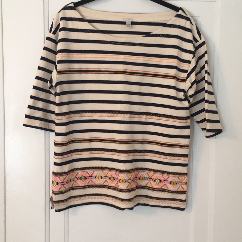 J Crew Striped Top